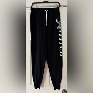 Disney Black Stitch Joggers Size Medium EUC‎ Like New